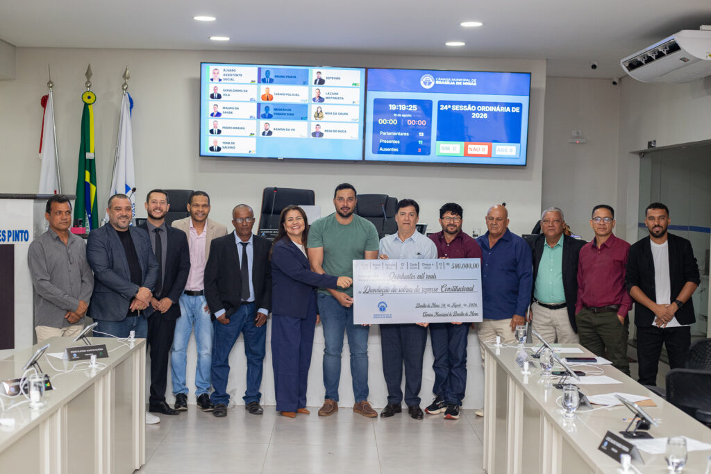 Devolução no valor de R$ 500 mil para investimento em infraestrutura.